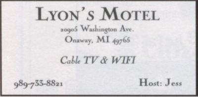 Lyons Motel - High School Yearbook Ad (newer photo)